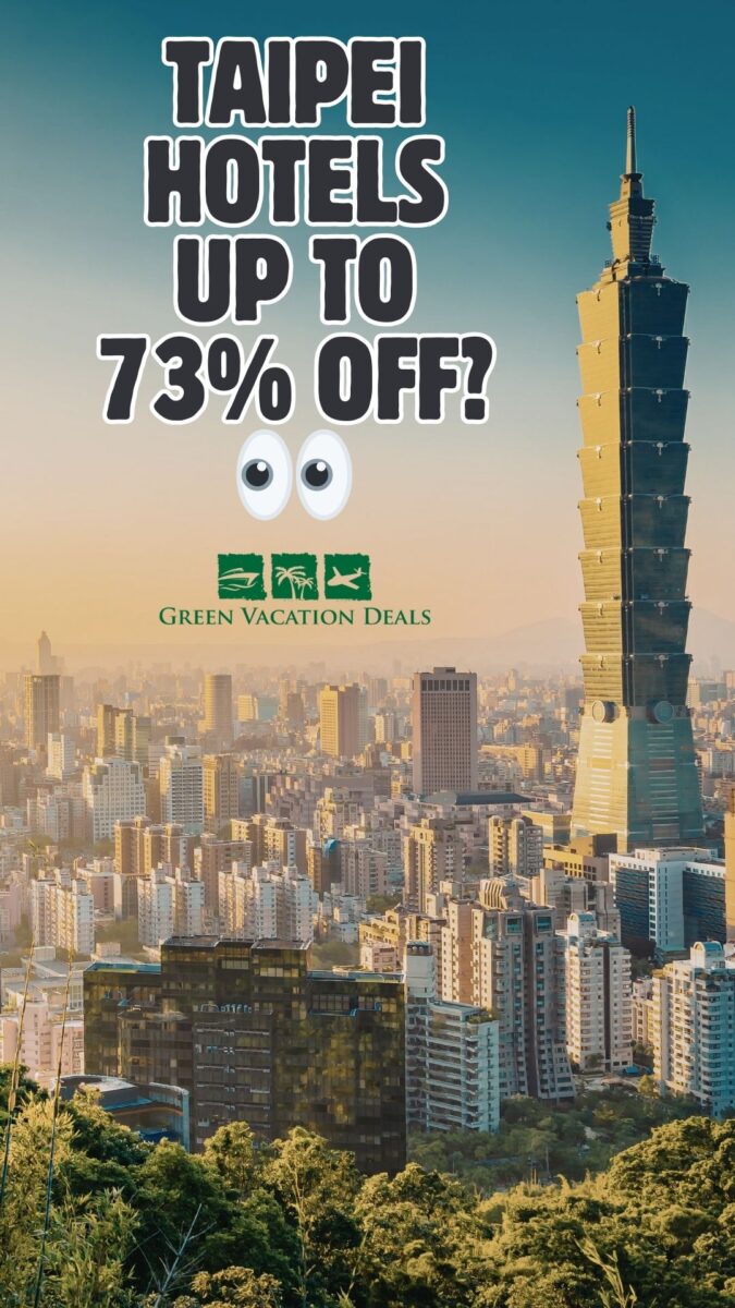 Save up to 73% on hotels in Tapei