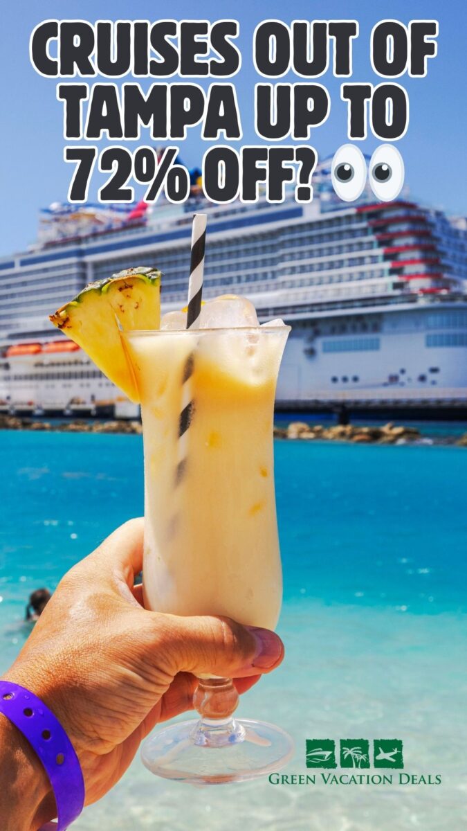 Save up to 72% off cruises out of Tampa, Florida