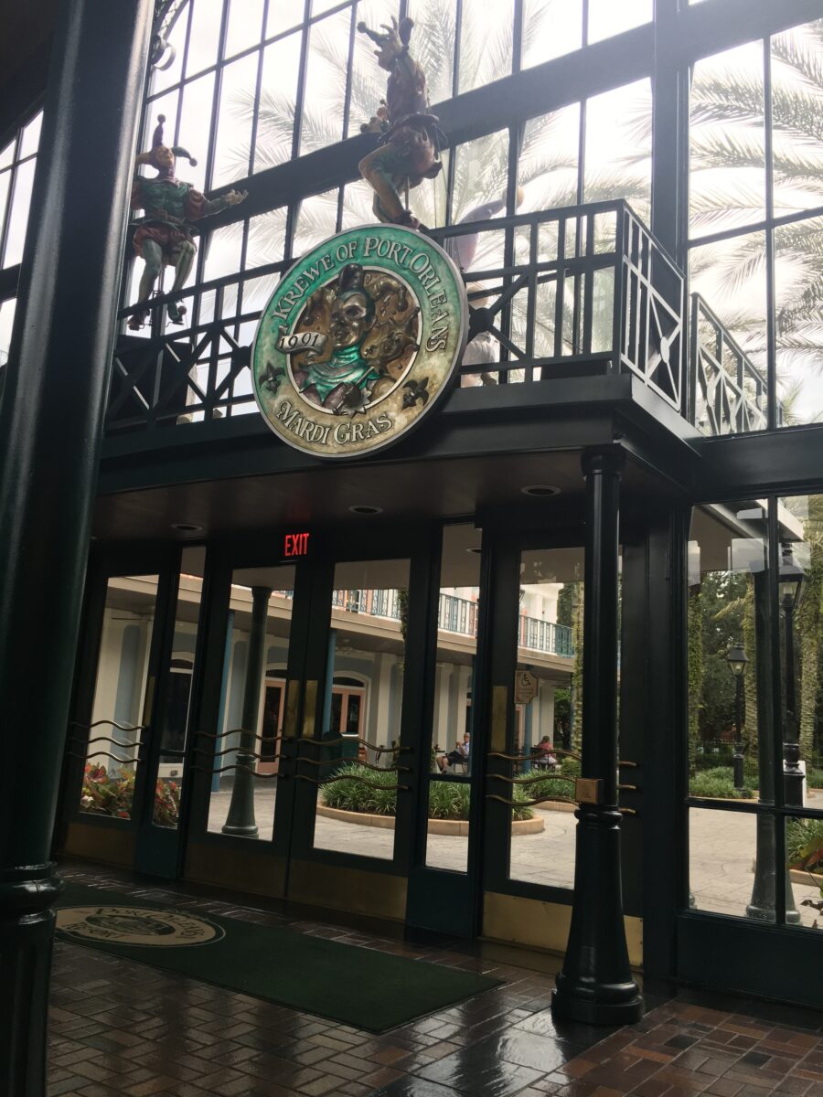 Disney's Port Orleans French Quarter has wonderful theming in the lobby.