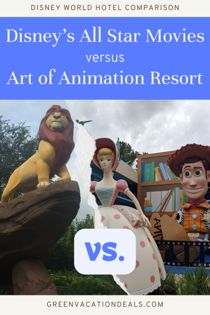 Disney World Hotel Reviews: Art of Animation vs All Star Movies Disney's All Star Movies Resort vs. Art of Animation