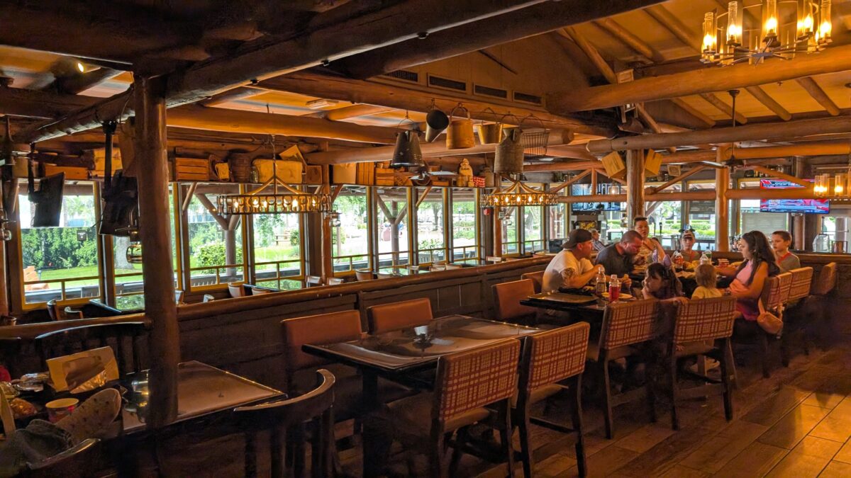 A picture inside Trail's End Restaurant at Disney's Fort Wilderness Resort in Orlando, Florida.