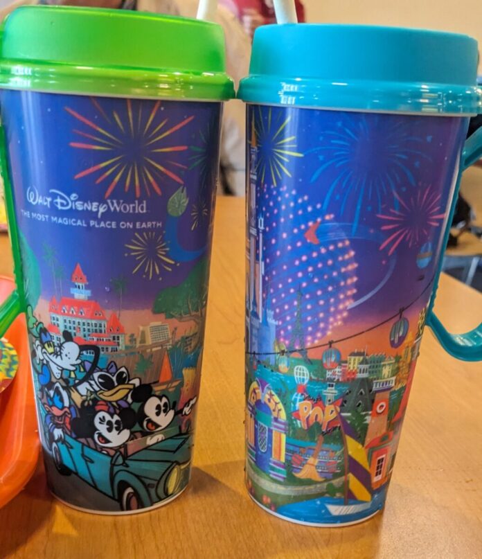 I love how Disney's Pop Century Resort has a refillable mug system.