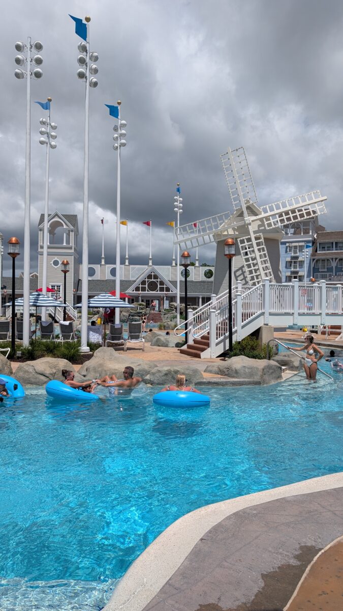 A picture of a lazy river at Beach Club at the Walt Disney World Resort in Orlando, Florida.
