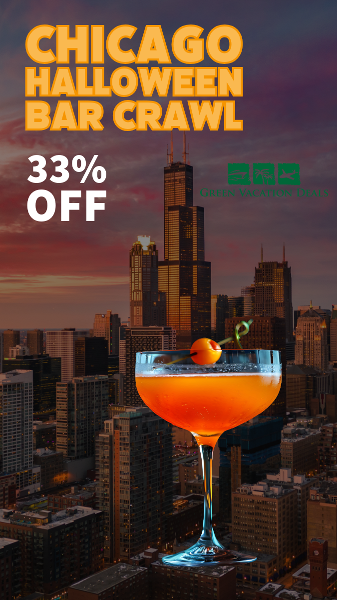 Boos & Booze Chicago Friday Halloween Bar Crawl-River North To West Loop Coupon Chicago Halloween Bar Crawl Promo Code: 33% Off Ticket