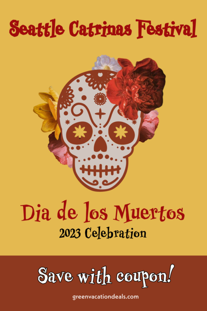 Coupon, promo code for Dia de los Muertos celebration in Seattle, Washington