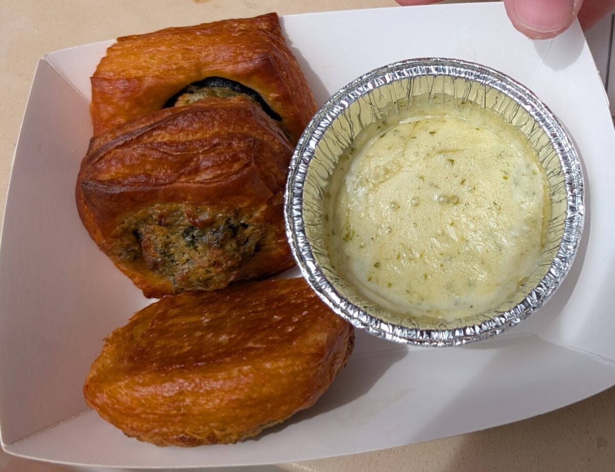 A picture of the Trio d’Escargots from the France pavilion during the Epcot International Food and Wine Festival at Disney World