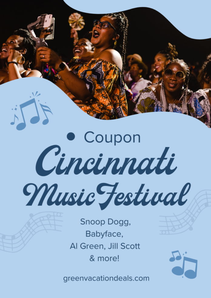 Coupon, promo code for Cincinnati Music Festival