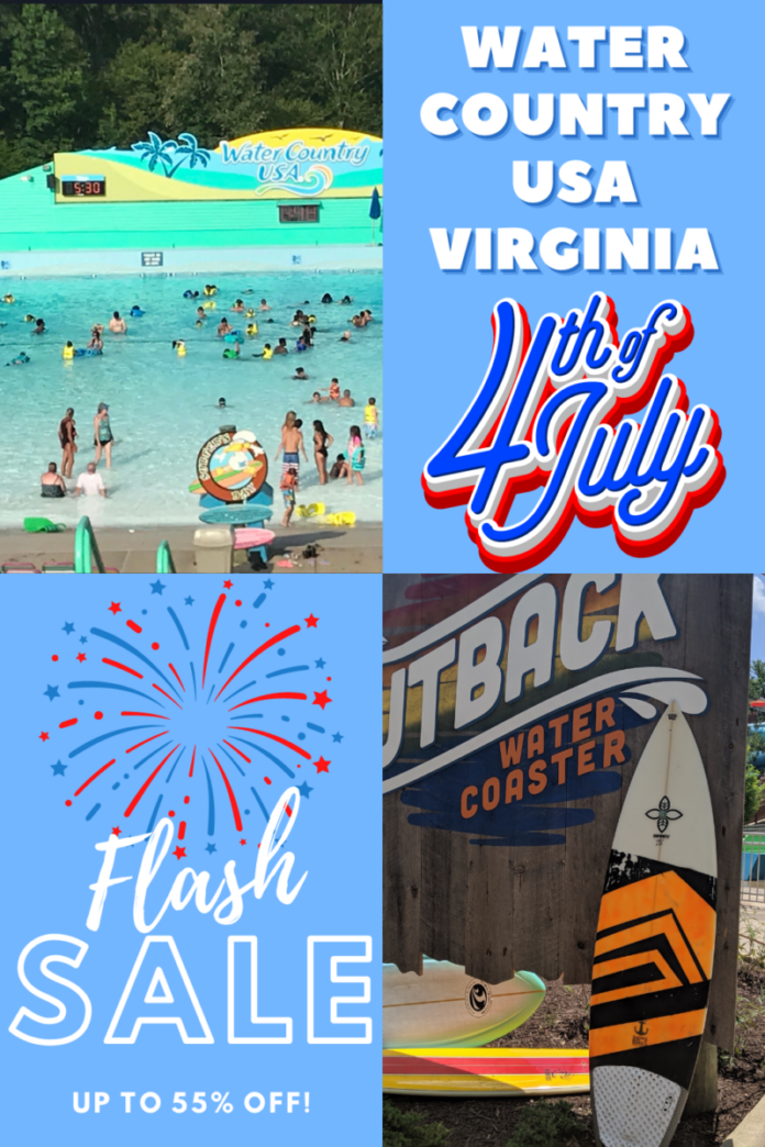 Water Country USA Williamsburg 4th of July Flash Sale Green Vacation