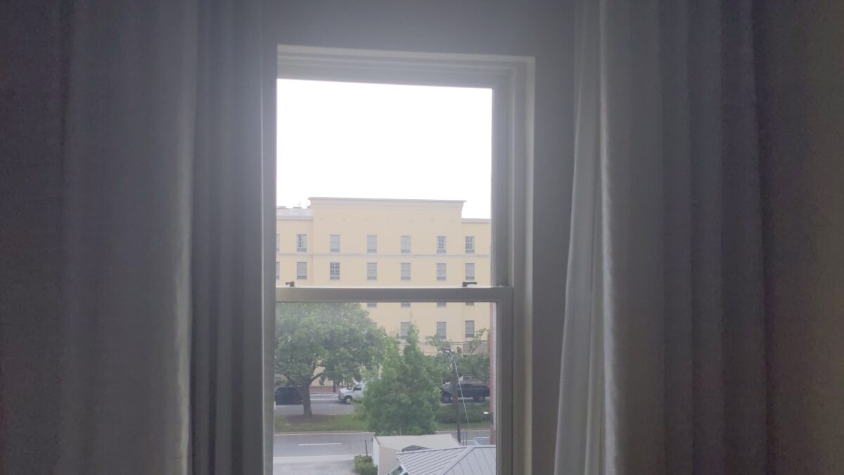 A picture of the view from our guest room when we stayed at Fairfield Inn & Suites by Marriott Savannah Downtown/Historic District