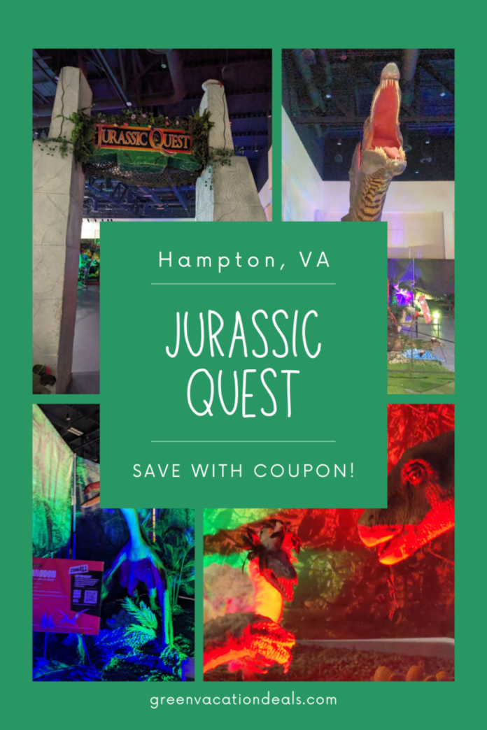 Jurassic Quest Discount Code Hampton VA Green Vacation Deals