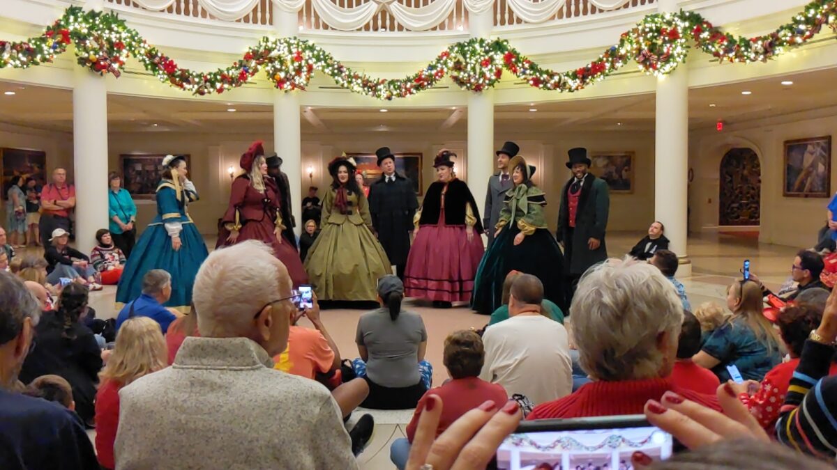 A picture of the Voices of Liberty at International Festival of the Holidays at Disney World in Orlando, Florida.