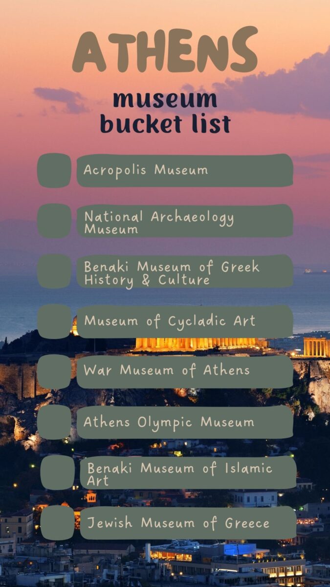 Athens Museum Bucket List