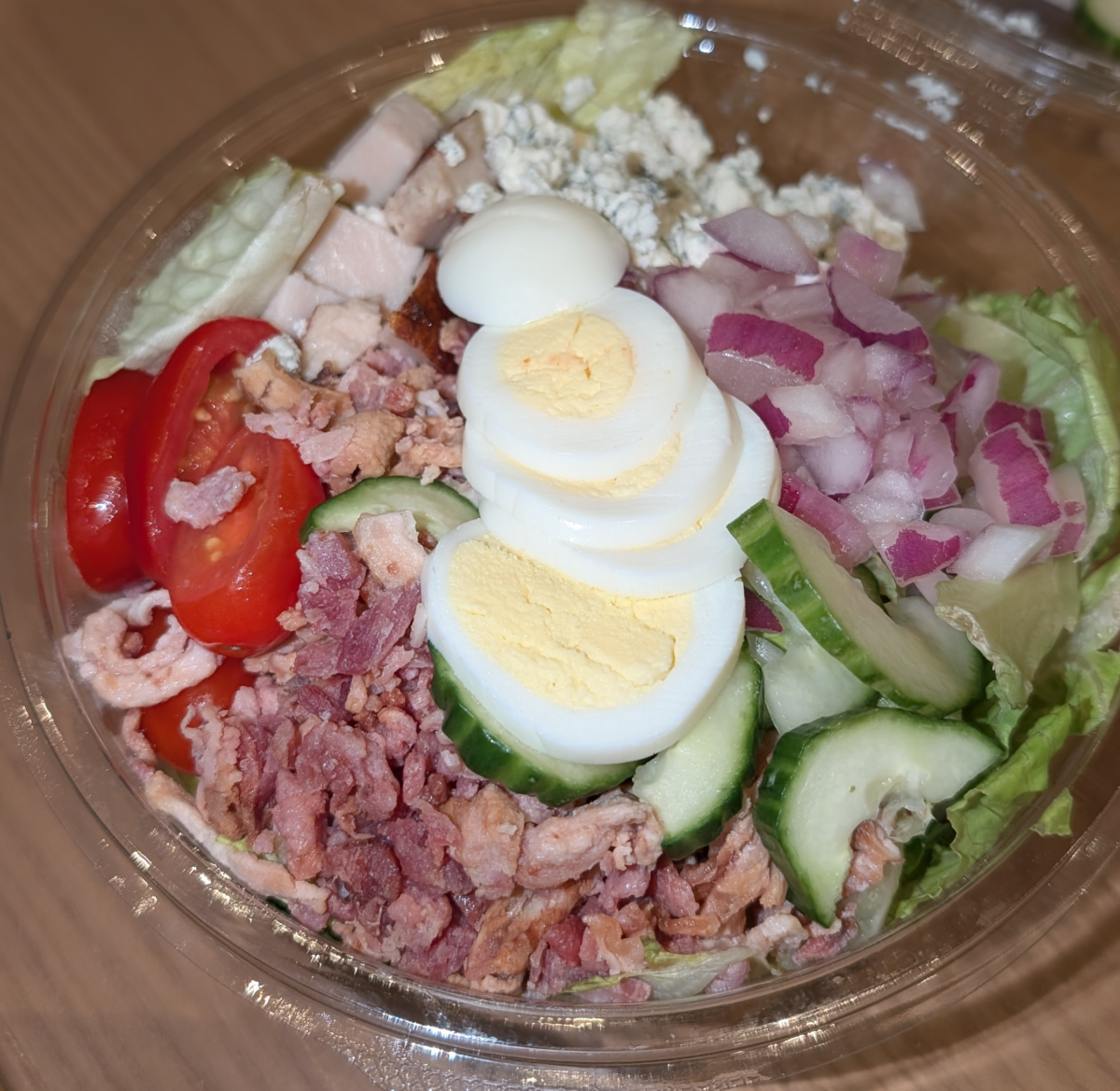 A picture of the California Cobb Salad, a menu item at Beach Break Cafe at Universal Orlando's Surfside Inn and Suites