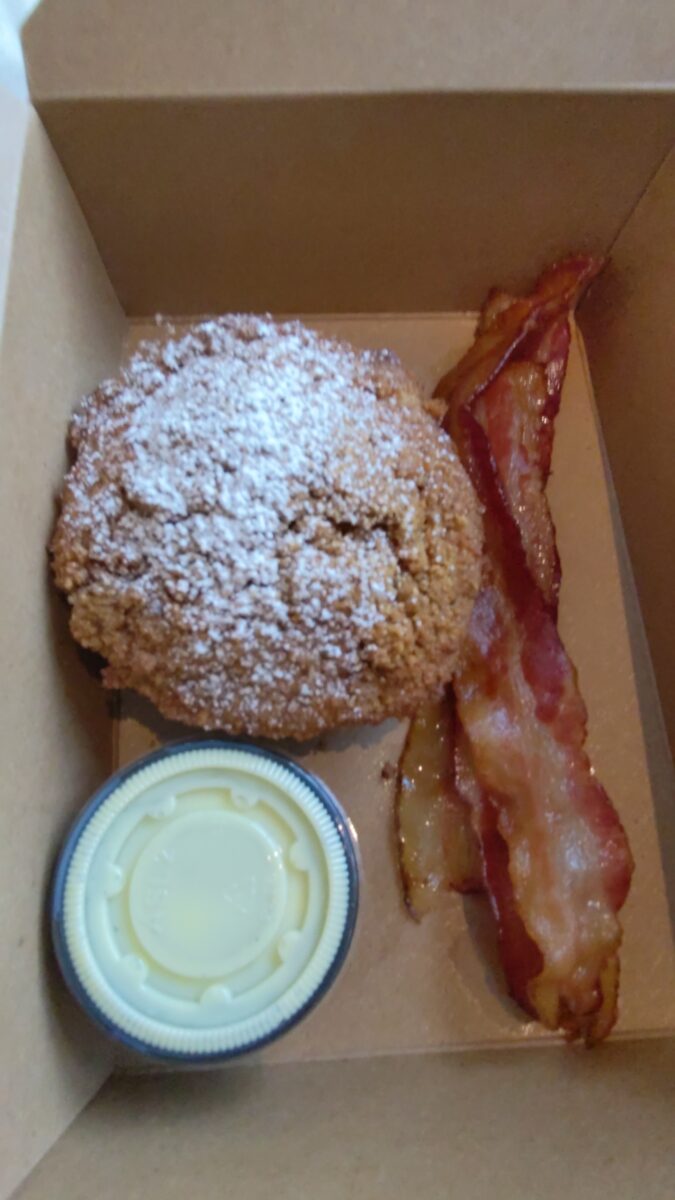 A picture of Cinnamon Crumble 'French Toast' Bread Pudding from Primo Piatto, a quick service restaurant at Disney's Riviera Resort in Orlando, Florida