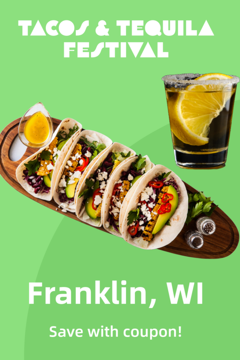 Coupon For Tacos & Tequila Festival In Franklin, Wisconsin Green