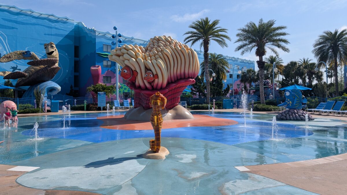 Art of Animation at Disney World has a fun water play area.