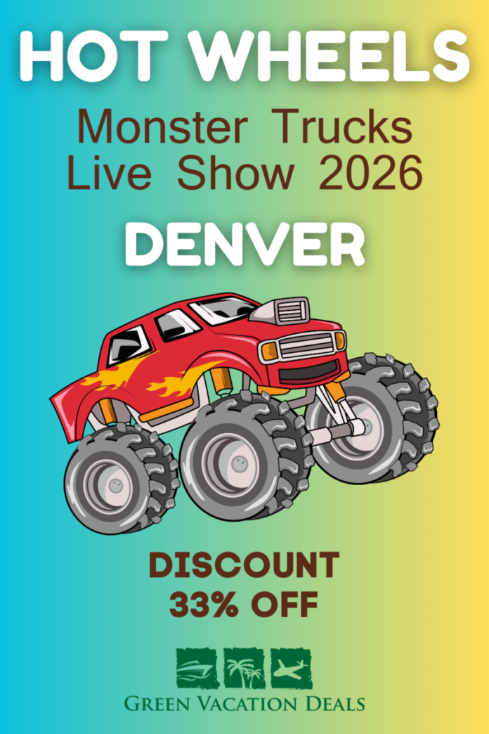 Hot Wheels Monster Trucks 2026 Denver Coupon Hot Wheels Monster Truck Live Show 2026 Denver Discount ticket for 33% off