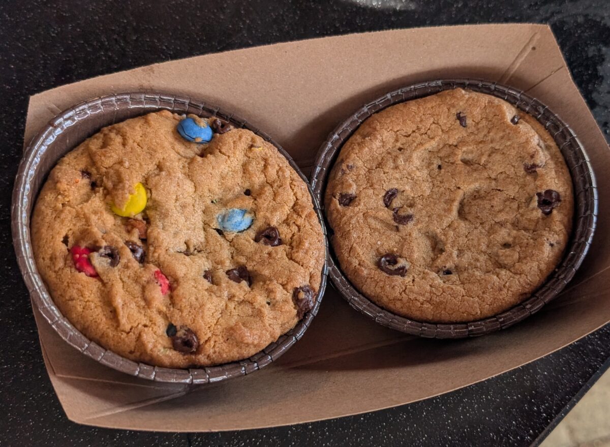 A picture of deep-dish cookies from the Christmas Celebration at SeaWorld theme park in Orlando, FL.