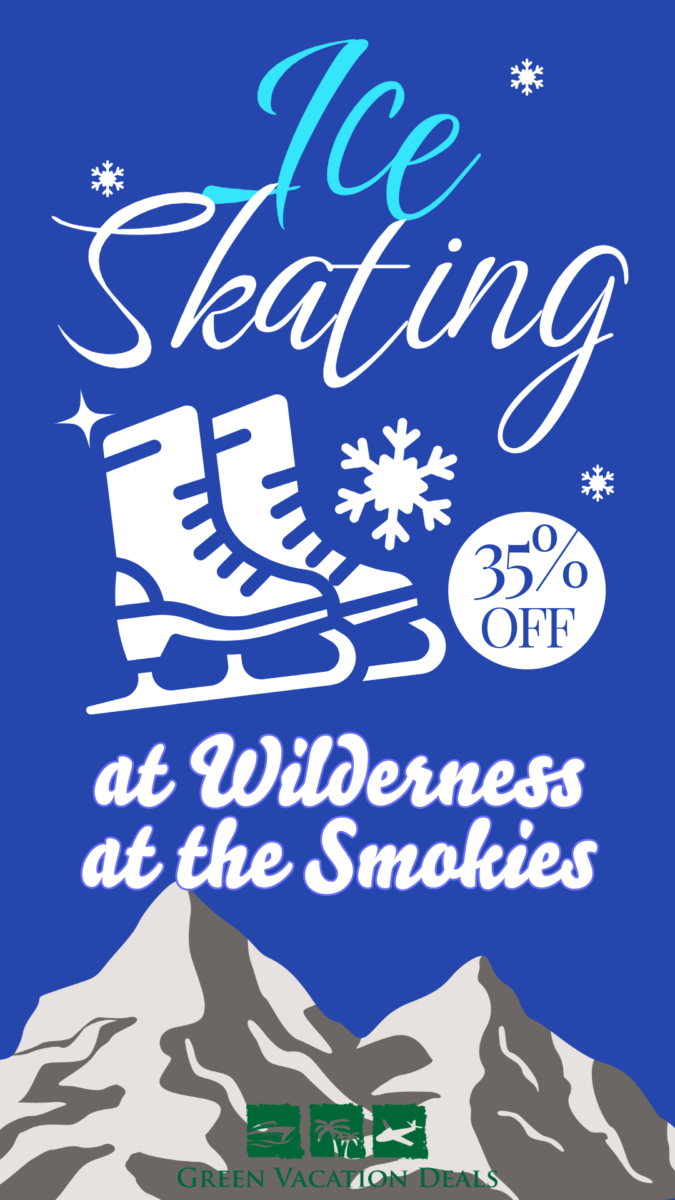 Save money with a discount ticket for 35% off Ice Skating at Wilderness at the Smokies