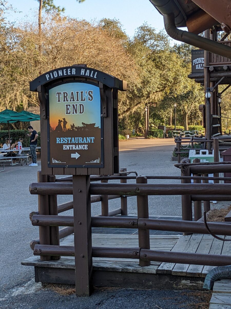 Disney's Fort Wilderness Resort in Orlando, Florida has a lot of good dining options, like Trail's End Restaurant.