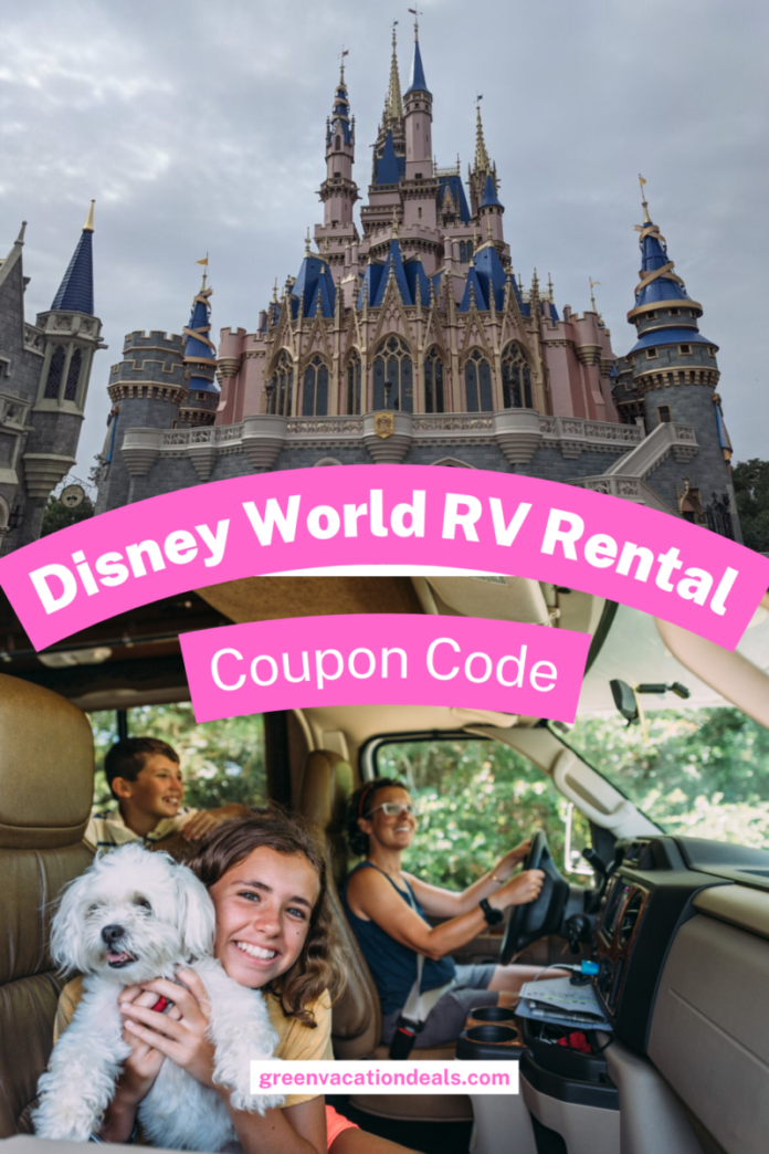 Save money with a promo code or coupon code for a Disney World RV rental