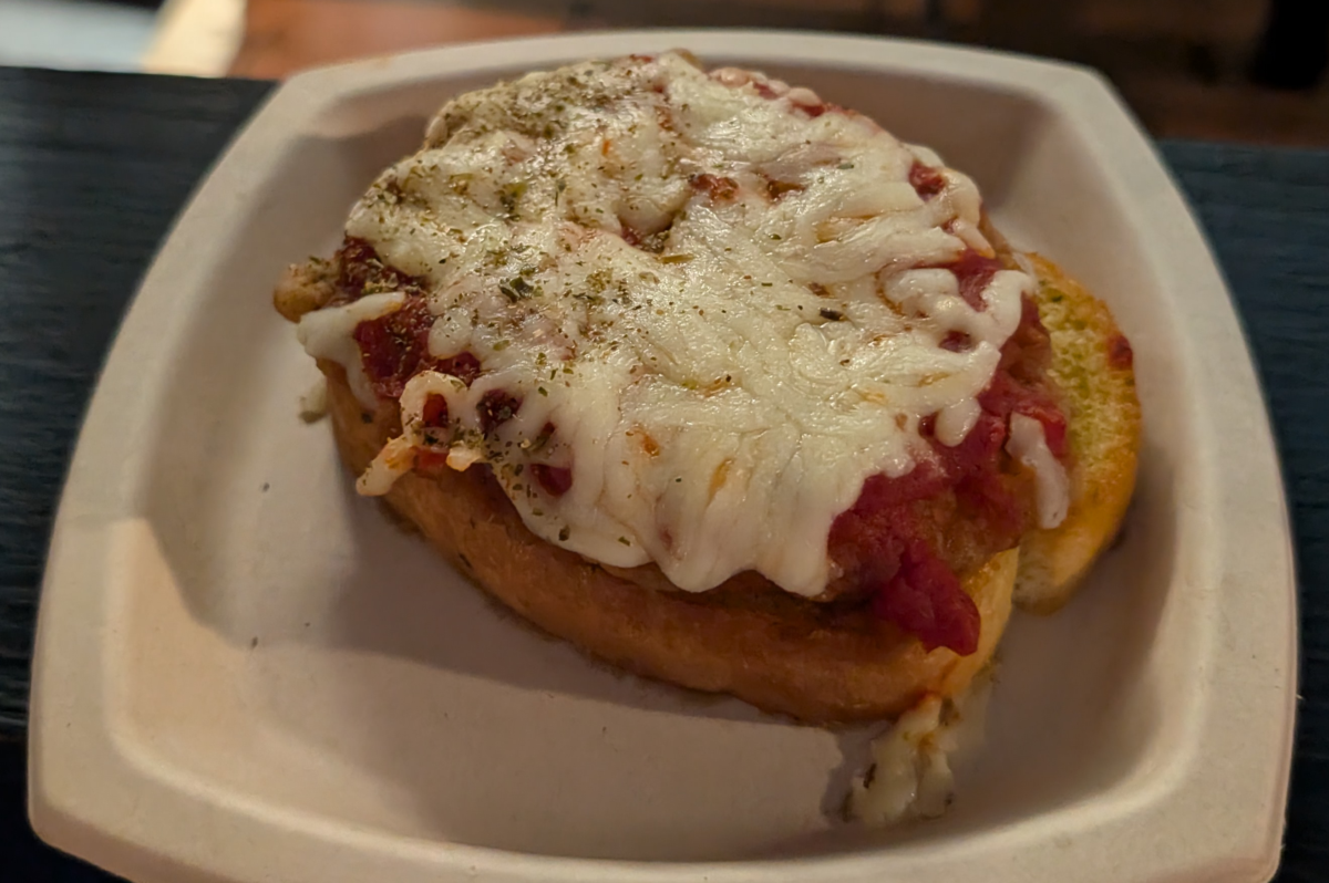 A picture of Chicken Parmesan at the Seven Seas Food Festival at SeaWorld theme park in Orlando, Florida