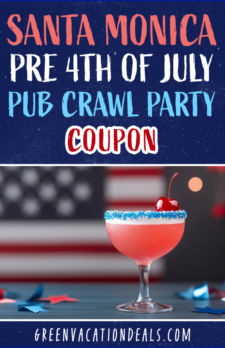 Santa Monica Pre 4th of July Pub Crawl Party Coupon