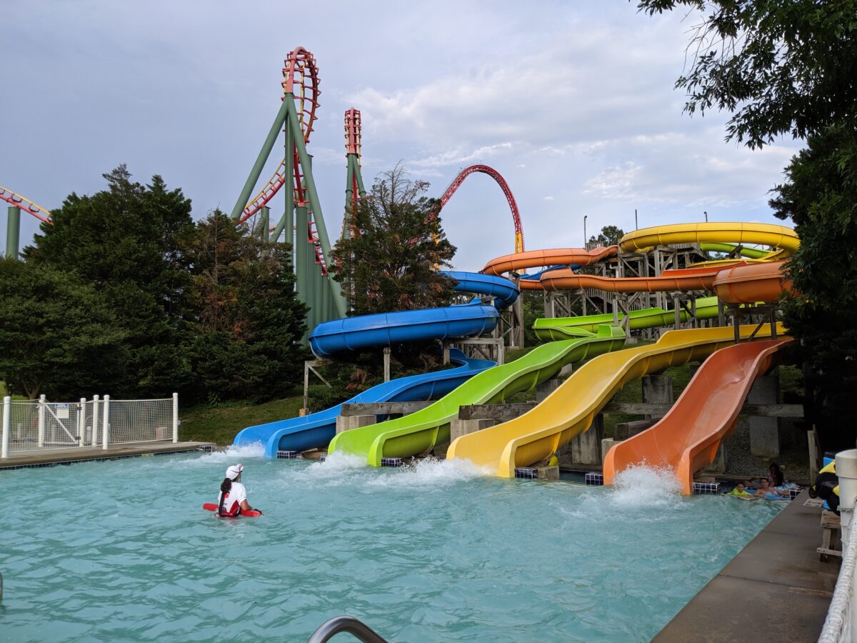 Kings Dominion theme park has a waterpark that's included in adamission called Soak City.
