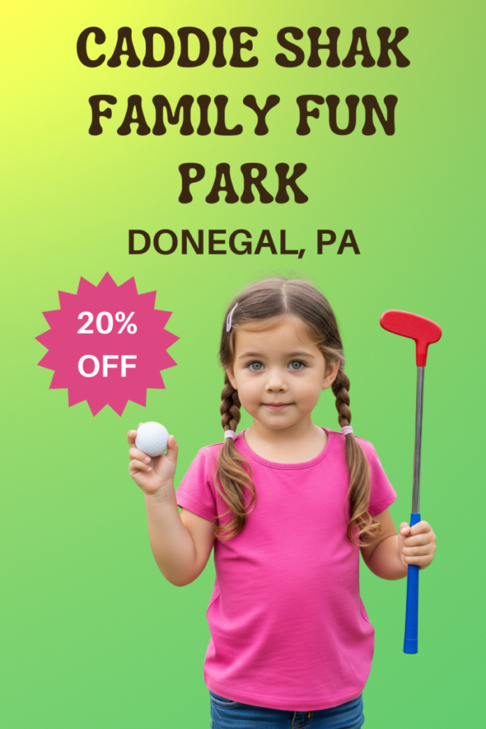Save money with a coupon or promo code for Caddie Shak Family Fun Park in Donegal, Pennsylvania