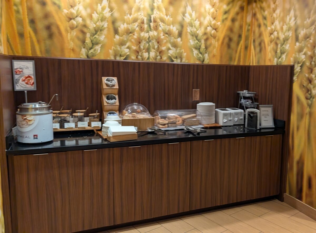 A picture of the continental breakfast at Fairfield Inn & Suites by Marriott Asheville Tunnel Road