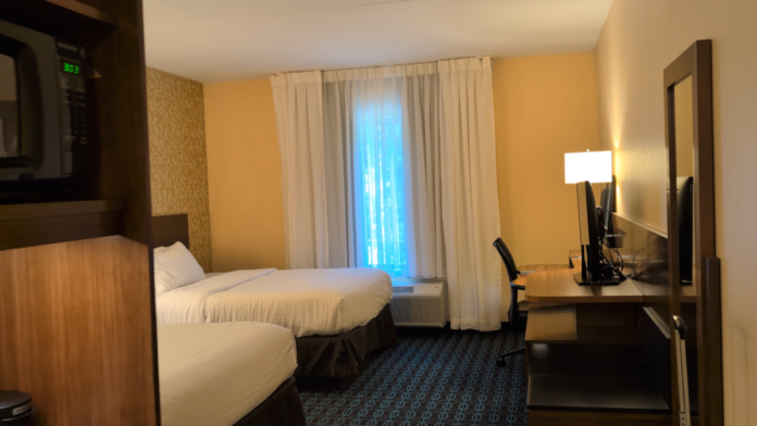 Fairfield Inn Tunnel Road in Asheville, North Carolina has spacious guest rooms.