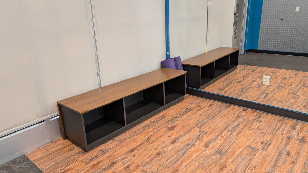 A picture of the yoga part of the exercise room at Fairfield Inn & Suites Asheville Tunnel Road