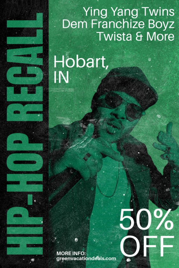 Save 50% off with a coupon for Hip-Hop Recall in Hobart, Indiana