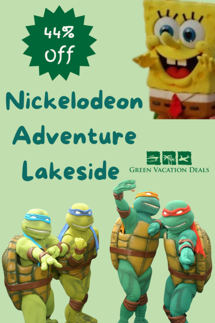 44% off Nickelodeon Adventure Lakeside near London