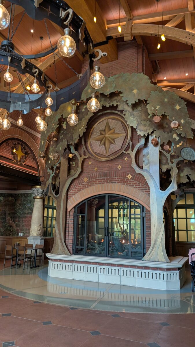 A picture from inside Oak Star Tavern at Epic Universe at the Universal Orlando Resort.
