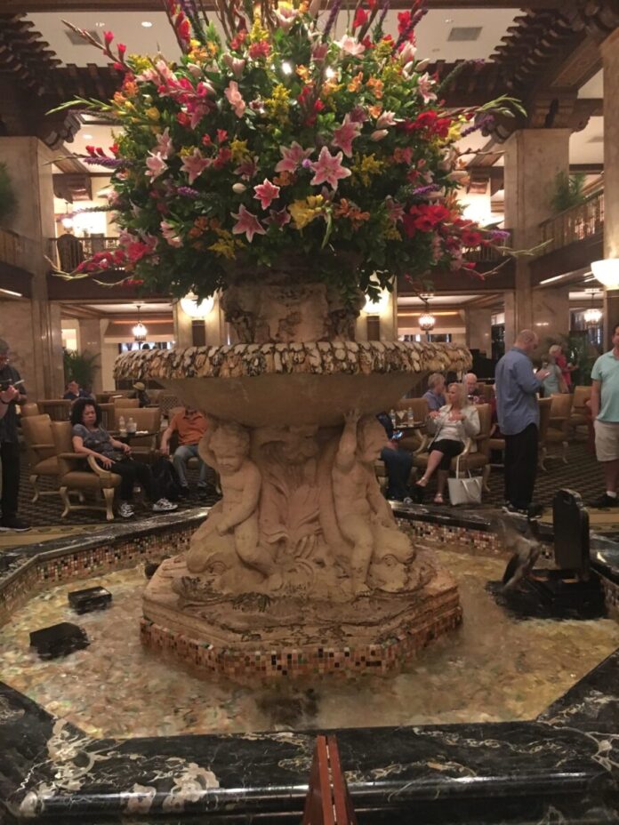 I love how beautiful and luxurious the lobby is at the Peabody Memphis hotel.