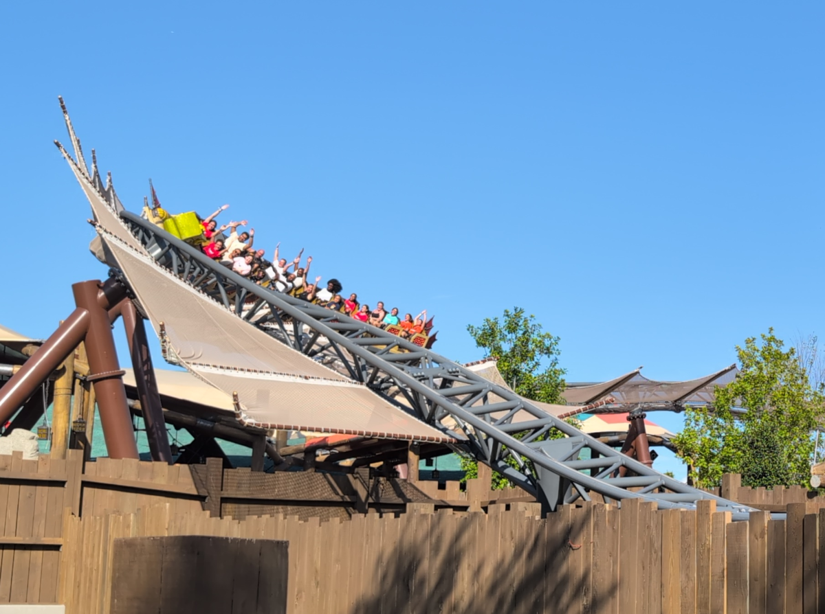 Hiccup's Wing Gliders roller coaster in Isle of Berk at Epic Universe