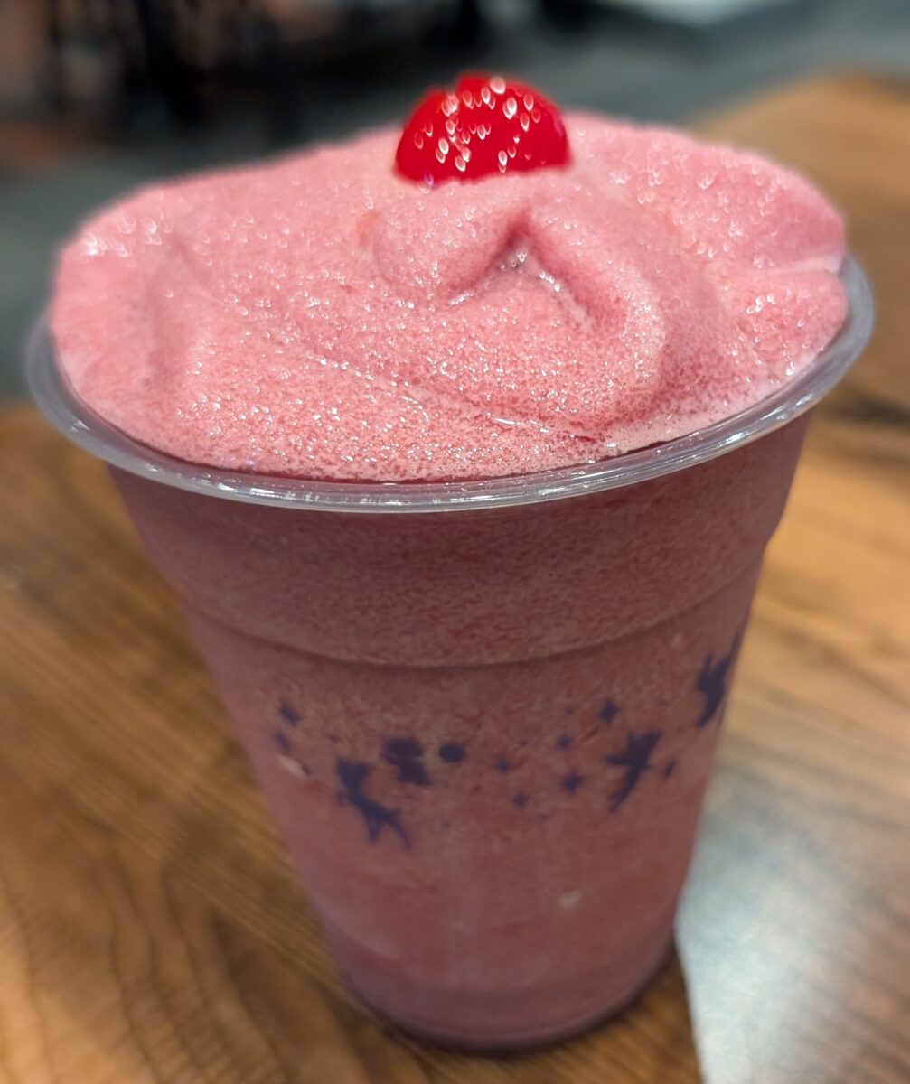 A picture of the Cherry-Lime Slush at the Epcot International Food and Wine Festival at Disney World