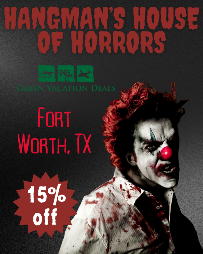 Hangmans House Of Horrors Fort Worth Discount 2026 Hangman's House of Horrors Fort Worth Promo Code: Save 15% on a ticket