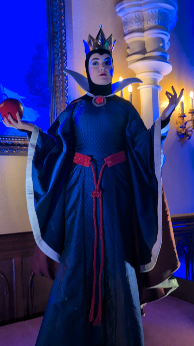 The Evil Queen at Princess Fairytale Hall during Mickey's Not So Scary Halloween Party at Disney World