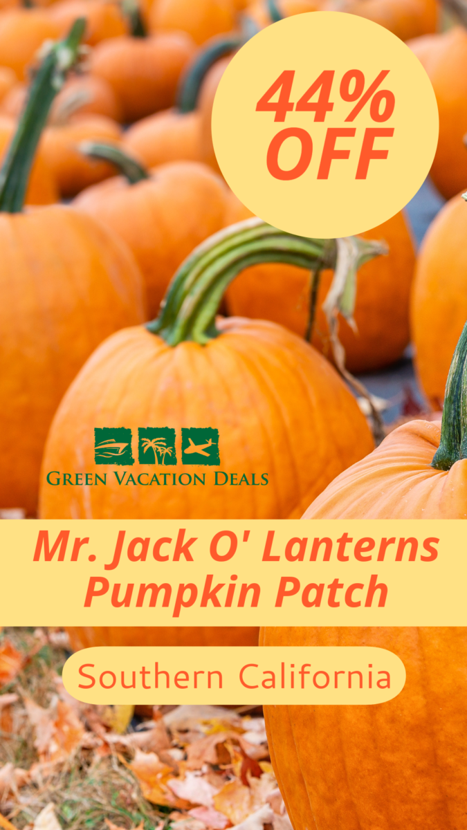 Mr. Jack o Lanterns Pumpkin Patch Coupons Mr. Jack O' Lanterns Pumpkin Patch Southern California Coupon: 44% Off
