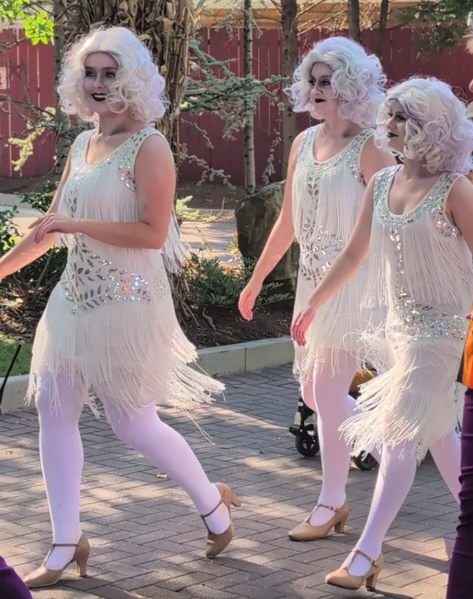 A picture of the Spectral Sisters at Carowinds Tricks and Treats Event in Charlotte, NC
