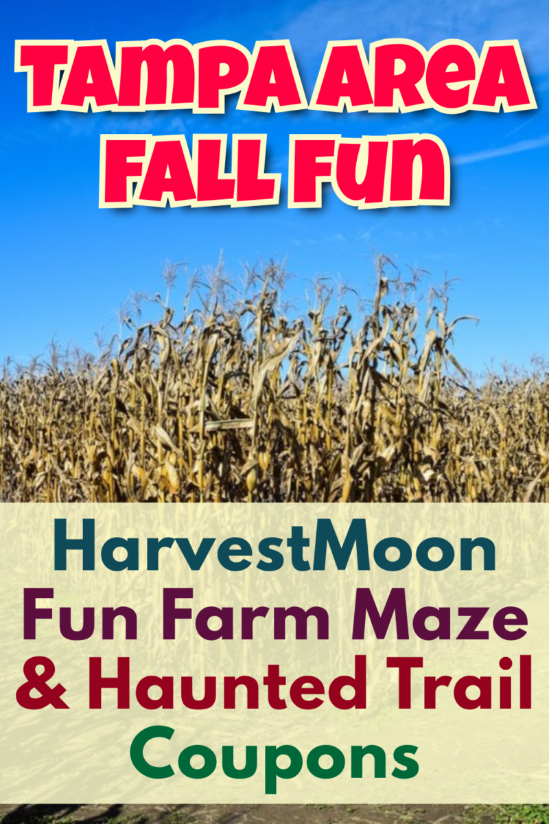 Tampa Area Fall Fun with HarvestMoon Fun Farm Maze & Haunted Trail Coupons