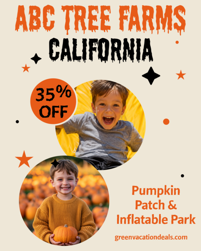 ABC Tree Farms Pick of the Patch Pumpkins & Inflatable Park Coupons ABC Tree Farms Pumpkin Patch & Inflatable Park Coupons