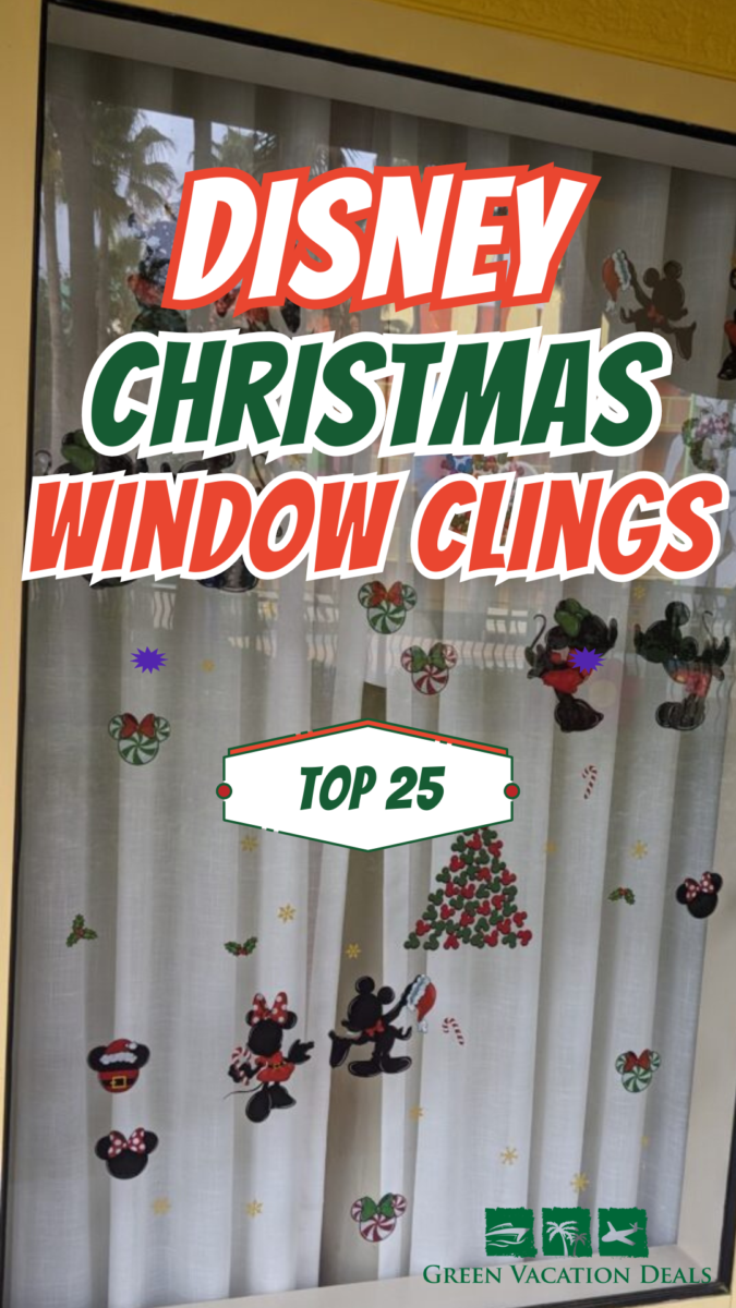 Disney Christmas Window Clings - Top 25