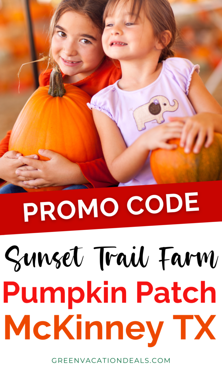 Promo Code for Sunset Trail Farm Pumpkin Patch in McKinney TX