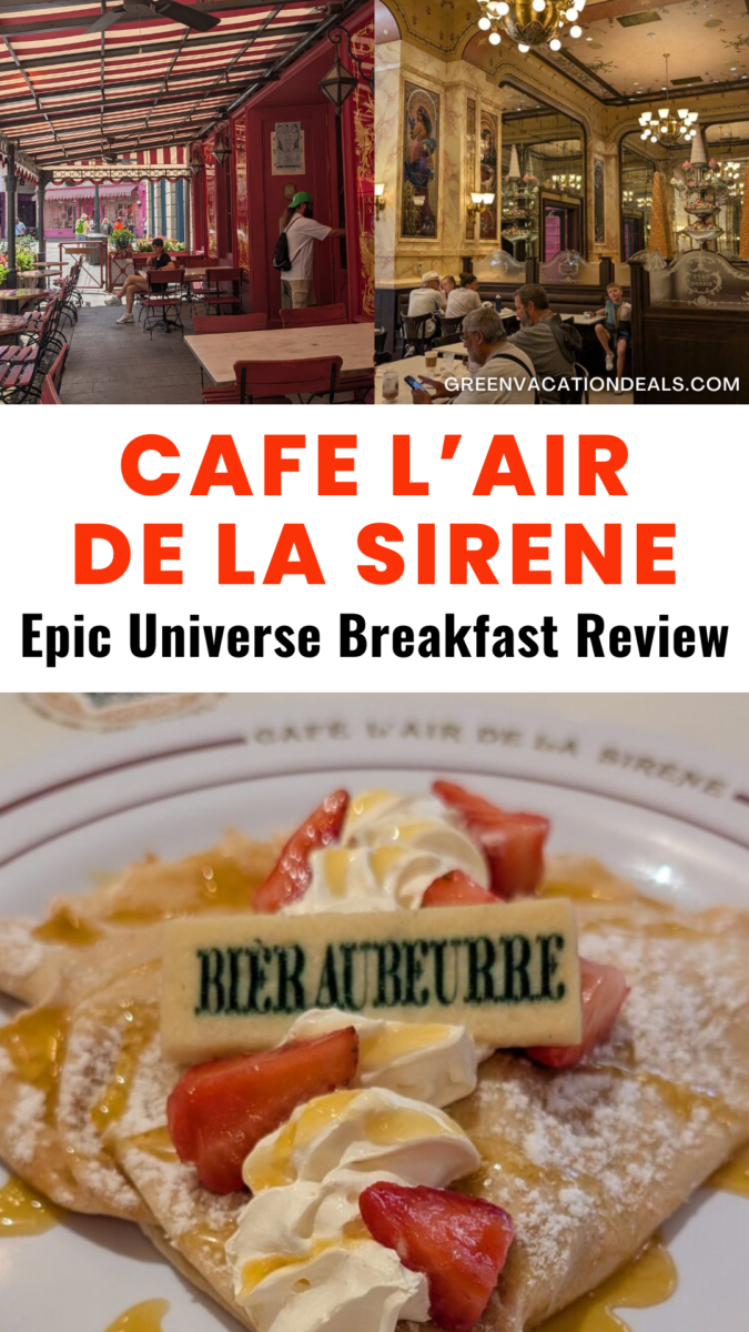 Cafe L’air de la Sirene Epic Universe Breakfast Review