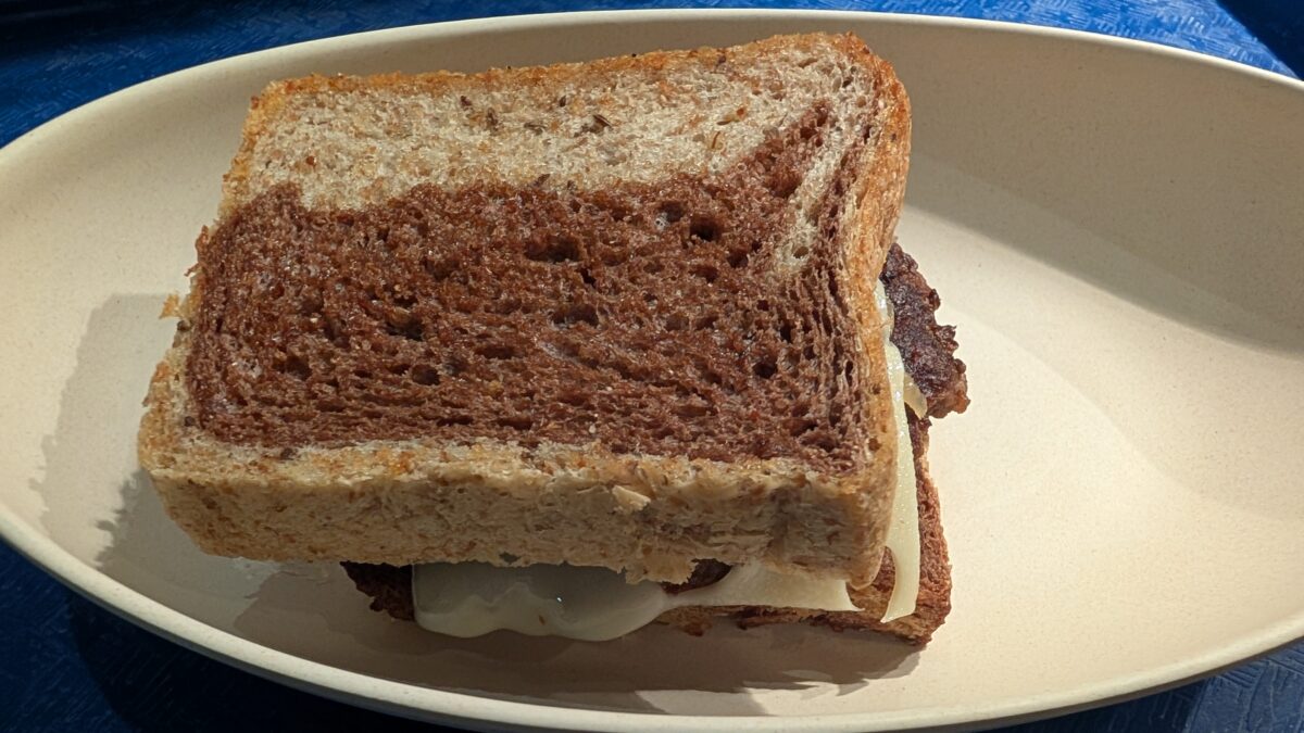 A picture of a patty melt from Landscape of Flavors at Disney's Art of Animation Resort