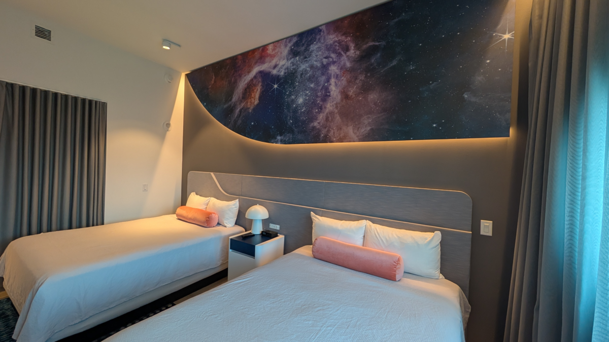 A picture of the guest rooms at Stella Nova Resort at the Universal Orlando Resort.