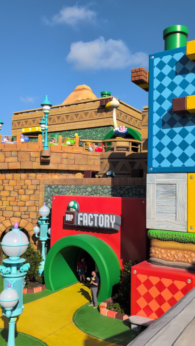 1 Up Factory store in Super Nintendo World at Epic Universe theme park